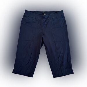 Zac & Rachel Woman Size 20W Dark Blue Pull-On Capris